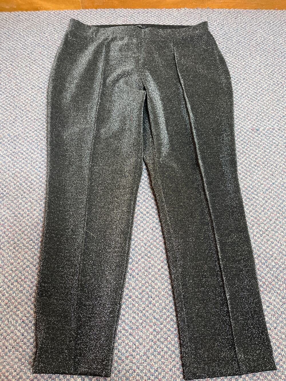 Worthington Black sparkle Slim Ankle Pant Petite Medium
